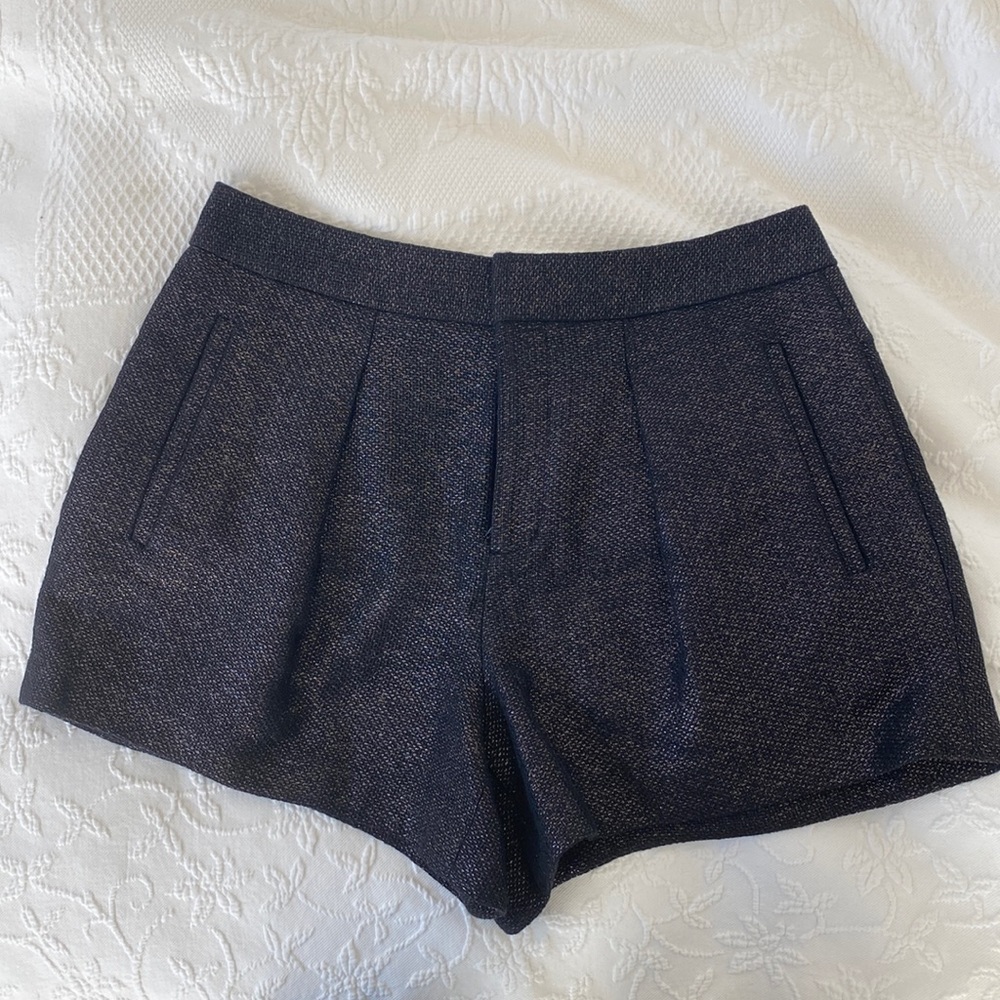 NWOT Helmut Lang Black/Gold Shorts size 0